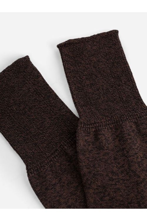 Zokki Weave Cotton Socks — Brown