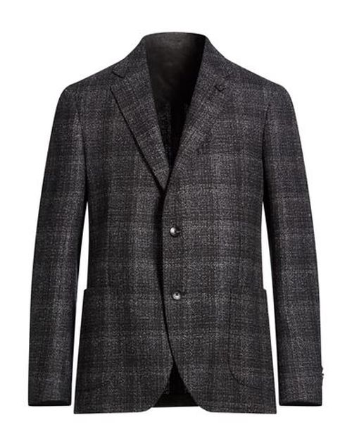 Man Blazer Charcoal Size 44 Virgin Wool, Polyester