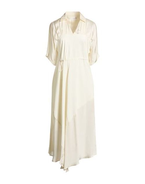Flirtatious Woman Maxi dress Beige Size 4 Rayon, Nylon, Elastane
