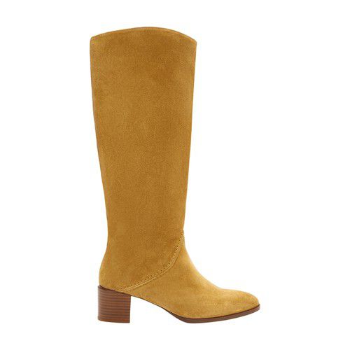 Suede leather boots