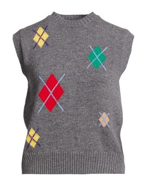 Woman Sweater Grey Size S Merino Wool, Cashmere