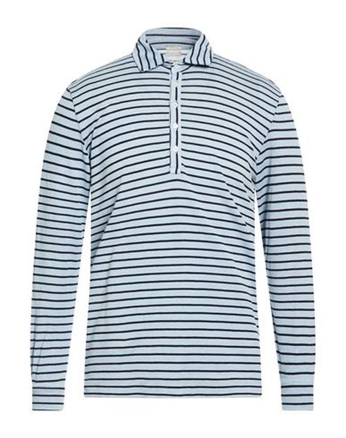 Man Polo shirt Light blue Size XXL Cotton, Linen