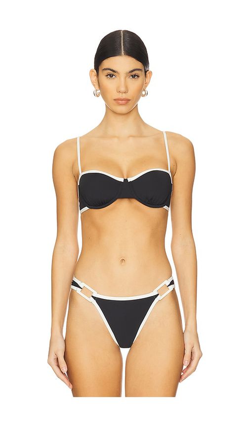 Solid & Striped Jordana Bikini Top in Black. -  XL also in