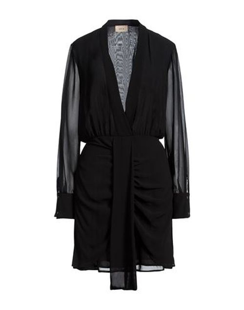 Woman Mini dress Black Size L Polyester