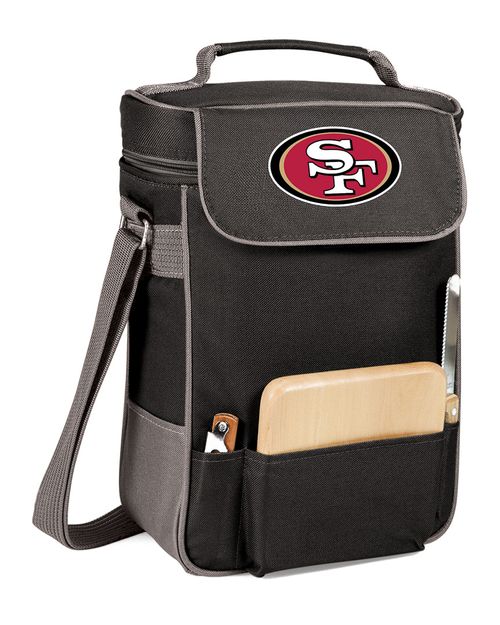 Dnu Discontinued Dnu/Inactive Duet Wine Tote With San Francisco 49Ers Digital Print
