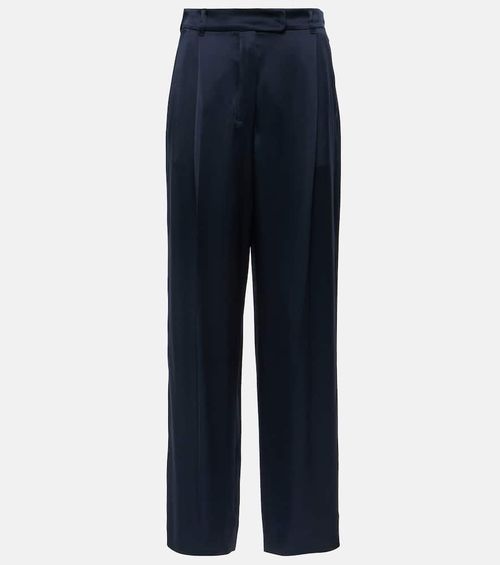 High-rise wide-leg pants