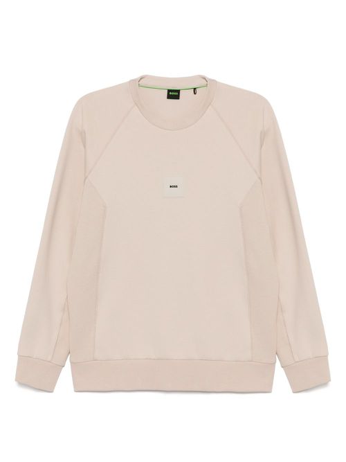 BOSS stretch-jersey sweatshirt - Neutrals