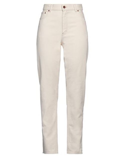 Woman Jeans Ivory Size 25 Cotton