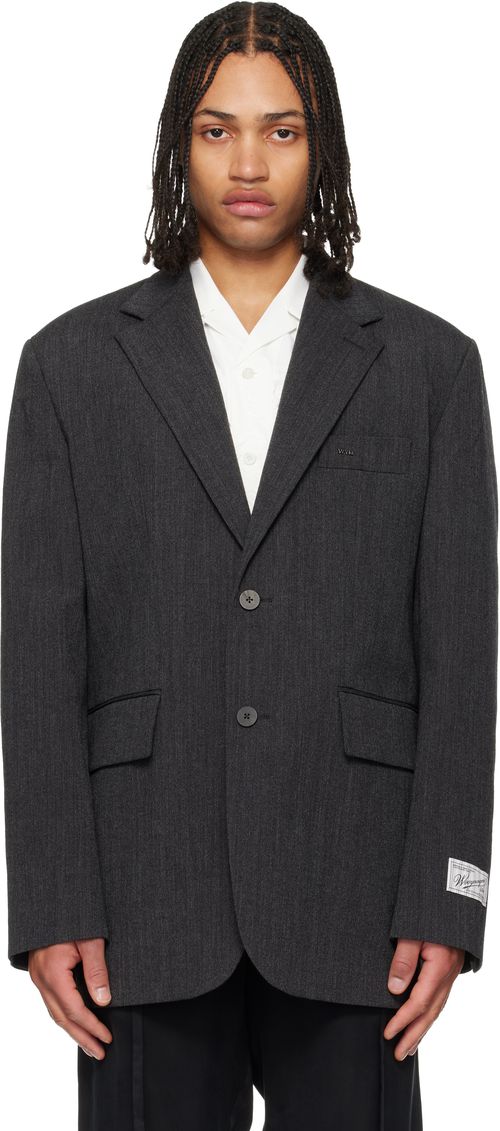 Gray Oxford Single Blazer