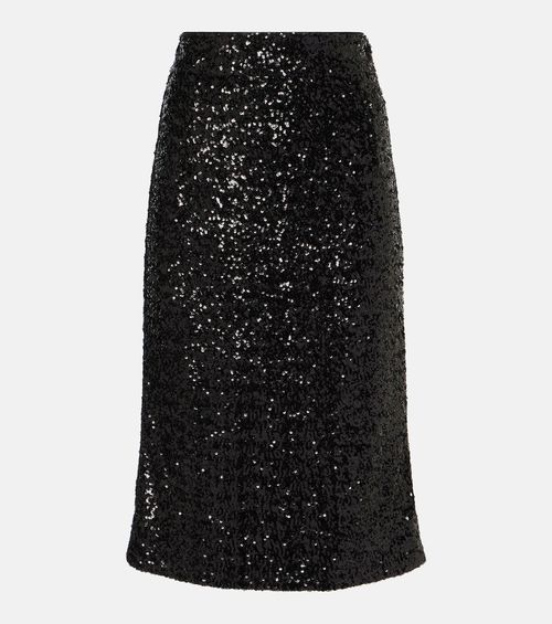 Sequined midi skirt