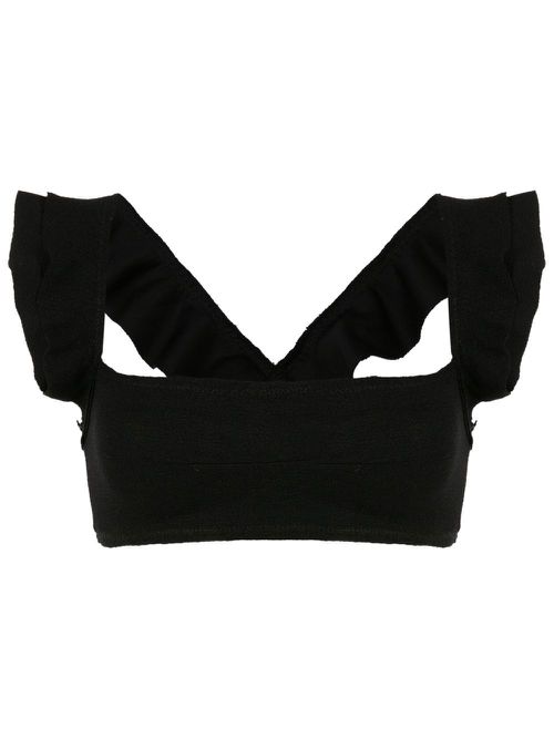 Jasper square neck bikini top - Black