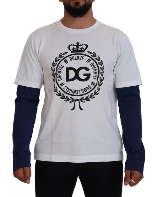 Logo-Embroidered Crew Neck Sweatshirt — White
