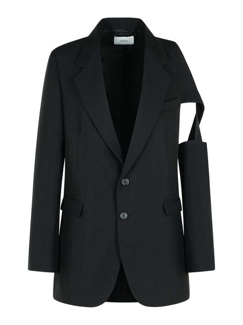 Black Polyester Blazer