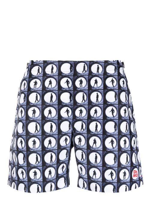 007 Dr. No Opening Scene swim shorts - Blue