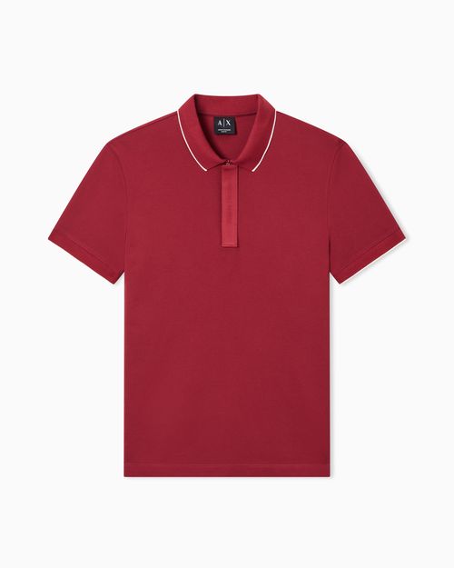 Slim fit polo shirt in cotton piqué