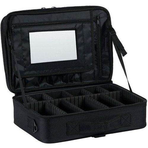 Large Travel Makeup Bag Case Organiser with Mirror