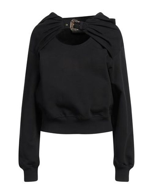 Versace Jeans Couture Woman Sweatshirt Black Size M Cotton, Elastane