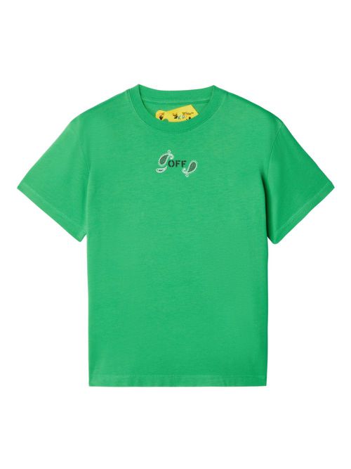 Bandana-print cotton T-shirt - Green