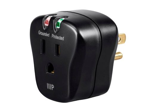 1 Outlet Portable Mini Surge Protector, 540 Joules, Clamping Votage 500V
