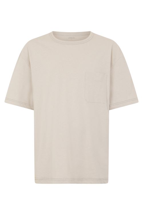 Relaxed Fit Cotton-Linen Blend T-Shirt - Short Sleeve
