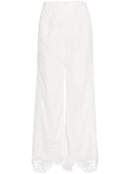 Vida wide-leg trousers - White
