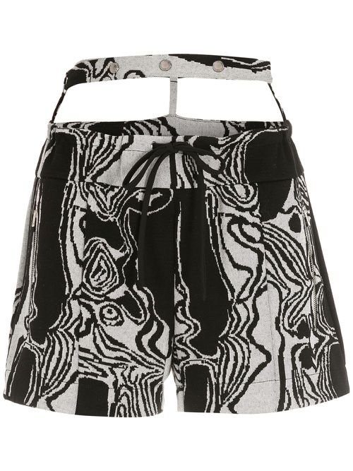 Corpo Virtual belted shorts - Black