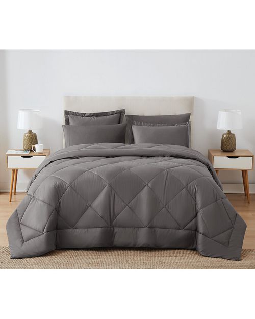 Cannon Solid Oversized Percale 3pc Comforter Set
