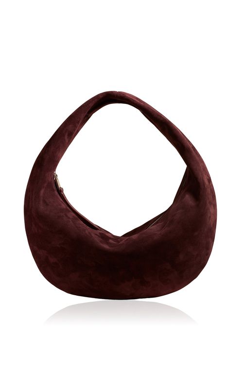 Olivia Medium Suede Hobo Bag