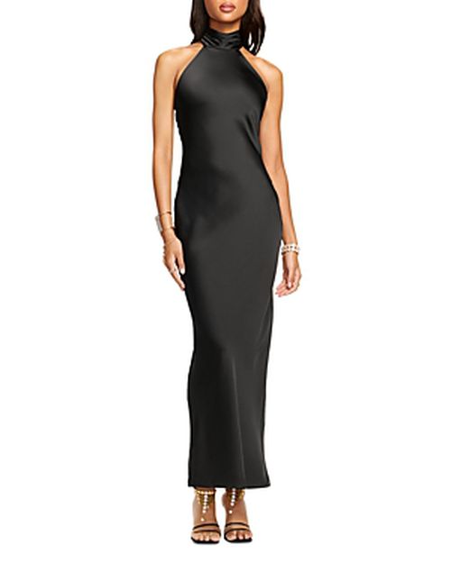 Tatiana Satin Halter Gown