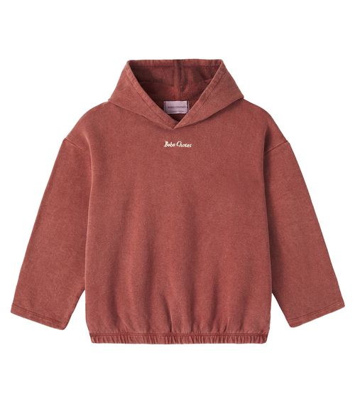 Logo cotton jersey hoodie