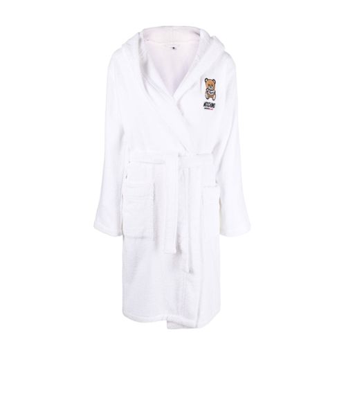 Moschino Teddy Bear Motif Hooded Dressing Gown