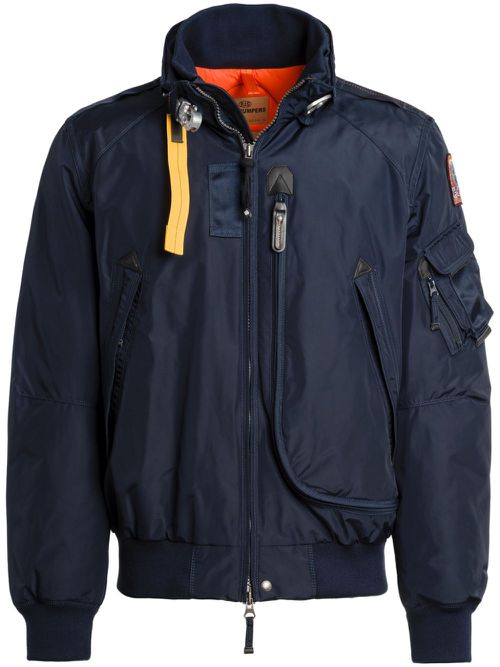 Multiple-pocket bomber jacket - Blue
