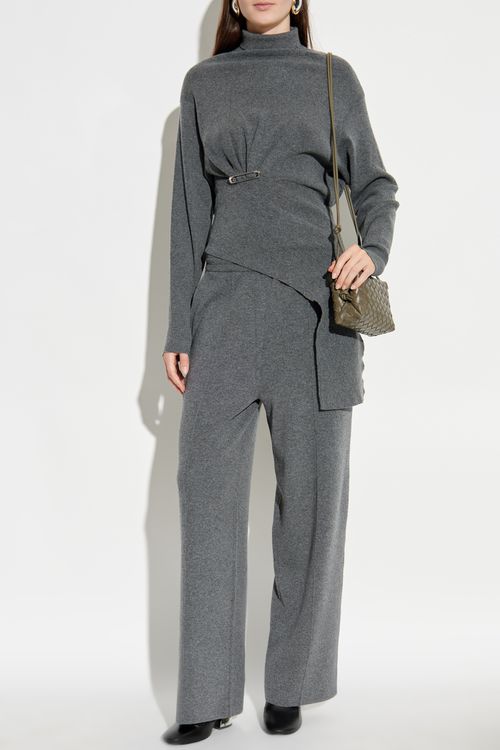 Straight-leg Trousers, Women's, Grey