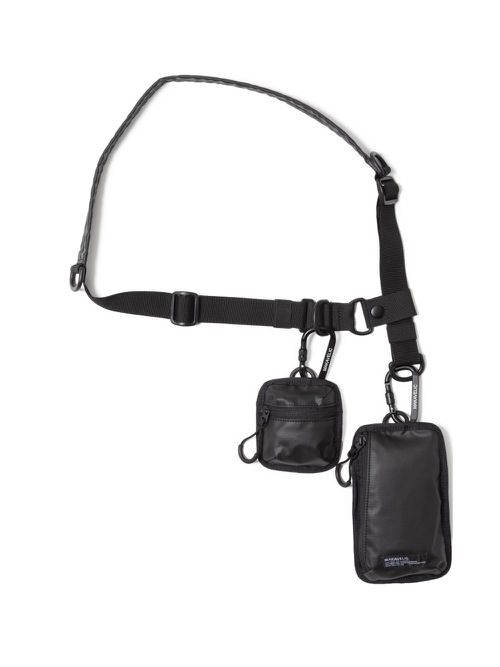 Makavelic logo-patch utility pouch - Black