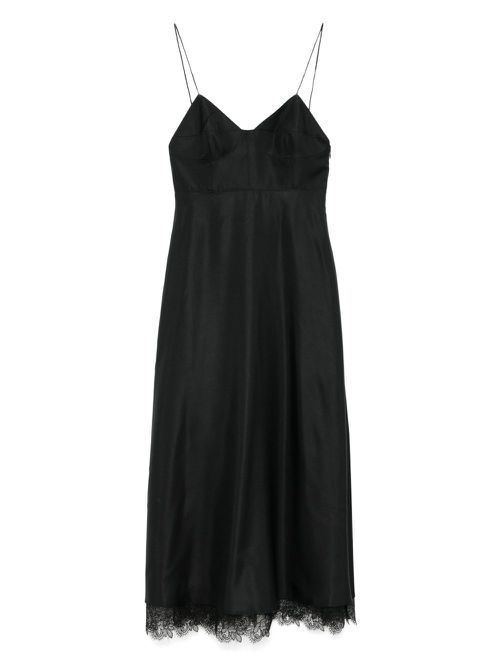 Róhe bustier lace maxi dress - Black