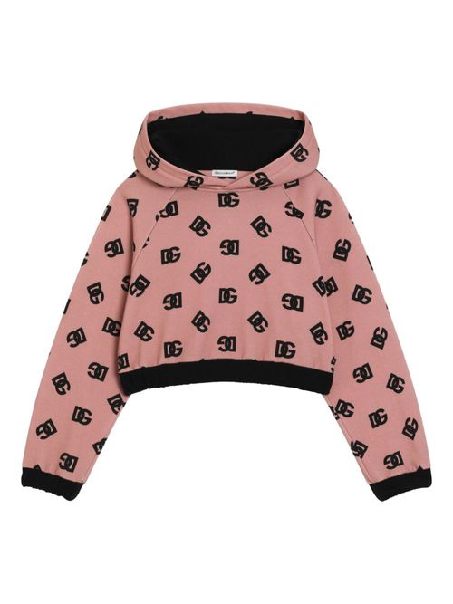 Logo-detail hoodie - Pink