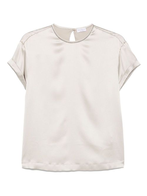 Short sleeve blouse - Grey