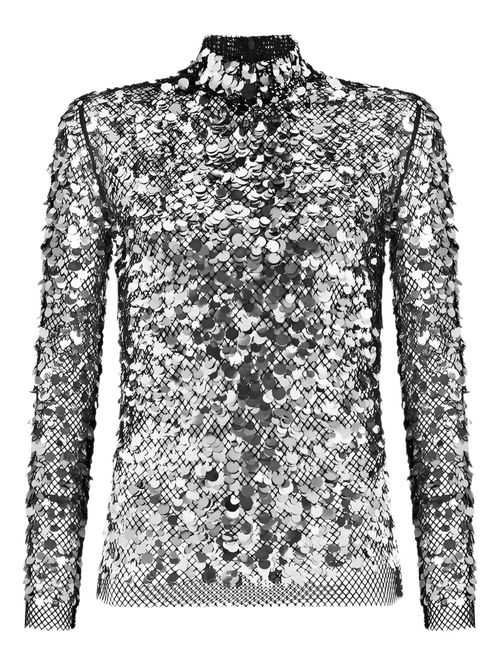TOM FORD sequin-embellished top - Silver