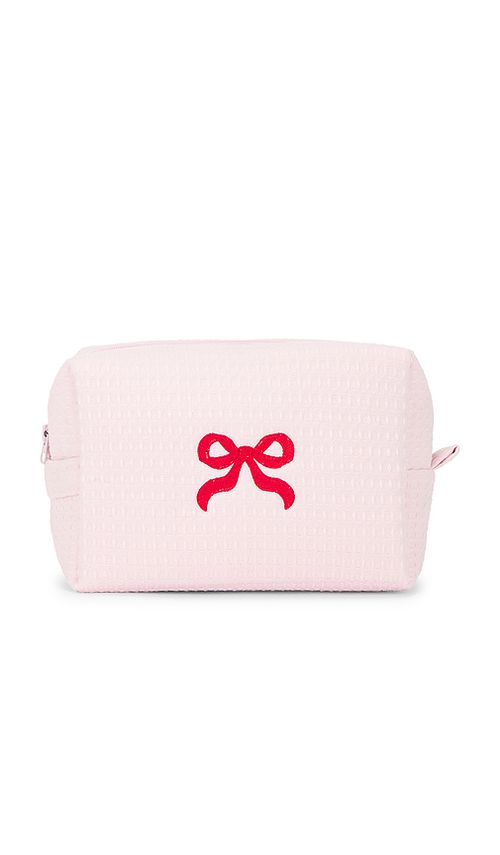 Abbode POCHETTE GAUFRÉE NŒUD BOW WAFFLE POUCH en Pink