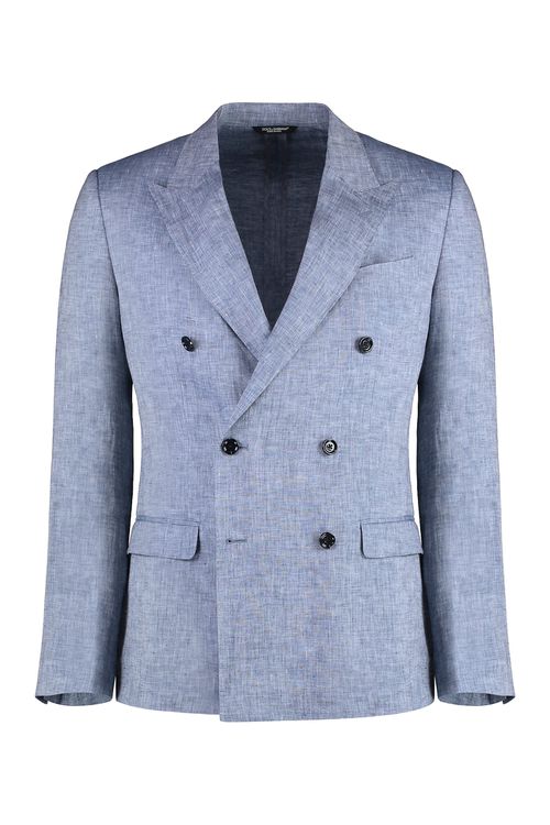 Double-breasted Linen Jacket
