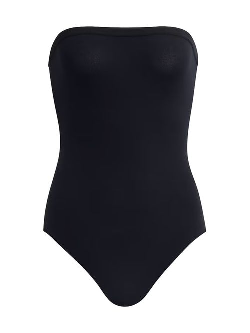 Black Strapless Bodysuit