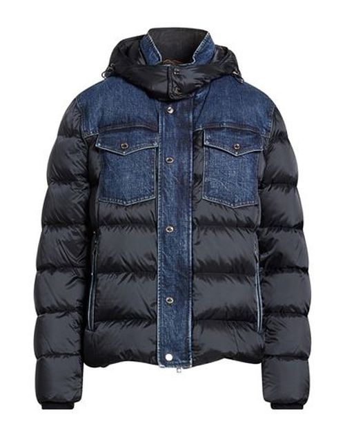Man Puffer Navy Size 40 Polyamide, Cotton, Elastane