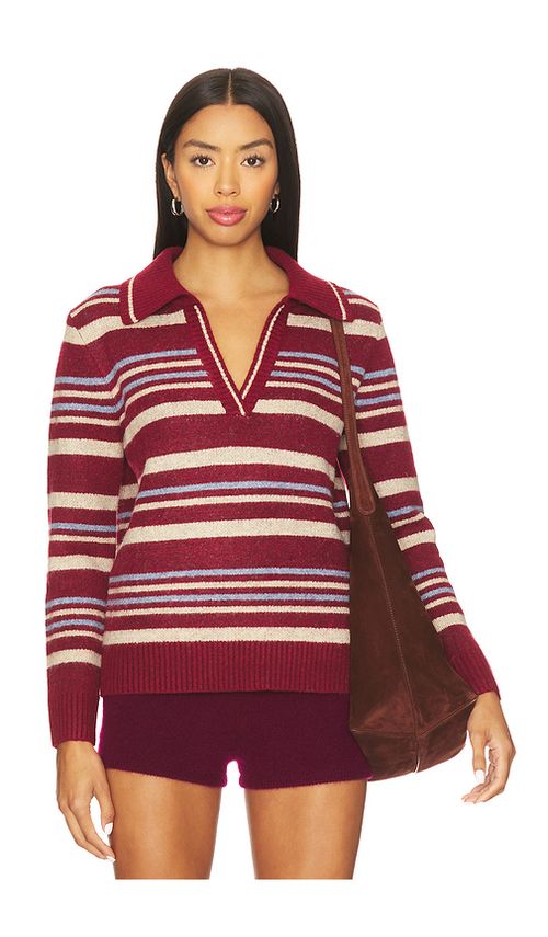 HEARTLOOM Pesha Sweater in Brick. XL. Also in
