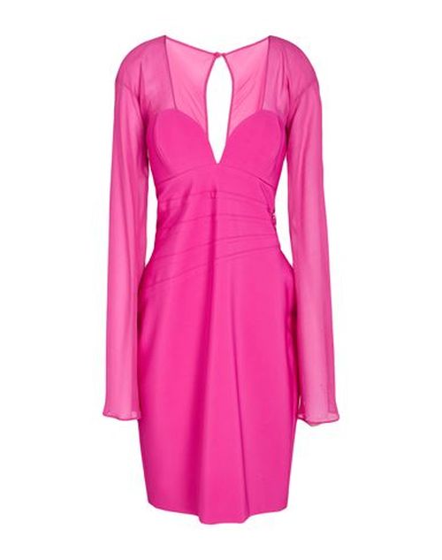 Woman Midi dress Fuchsia Size 10 Polyester, Elastane, Silk