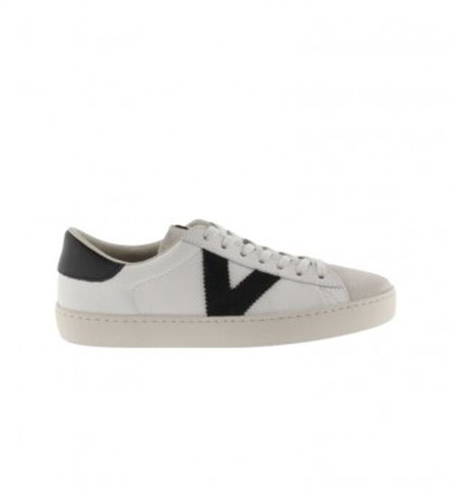 Victoria for woman. 1126142 Berlin leather trainers white (38), Flat, Laces, Casual