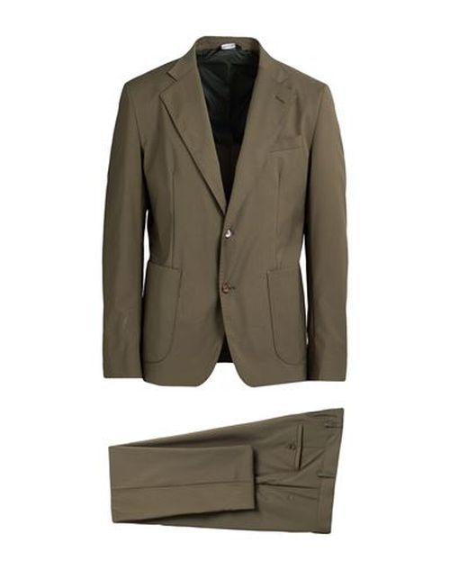 Man Suit Military green Size 36 Polyester, Viscose, Elastane