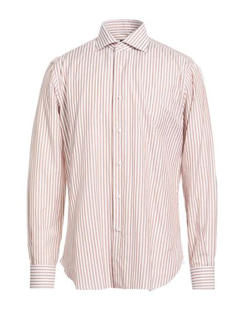 Man Shirt Light brown Size 15 ½ Cotton, Linen