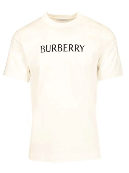 Logo Print Short Sleeves Crew Neck T-Shirt for Men
