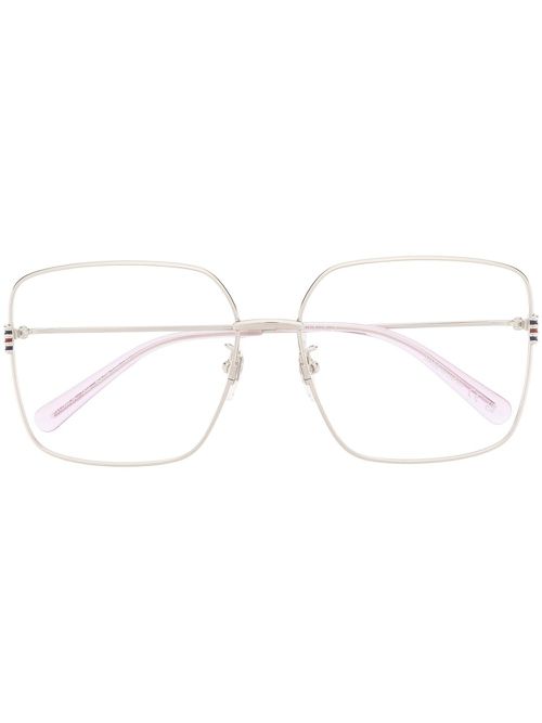 Oversize-frame glasses - Silver
