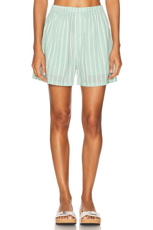 Balenciaga Boxer Short in Green & White - White,Green.  38 also in